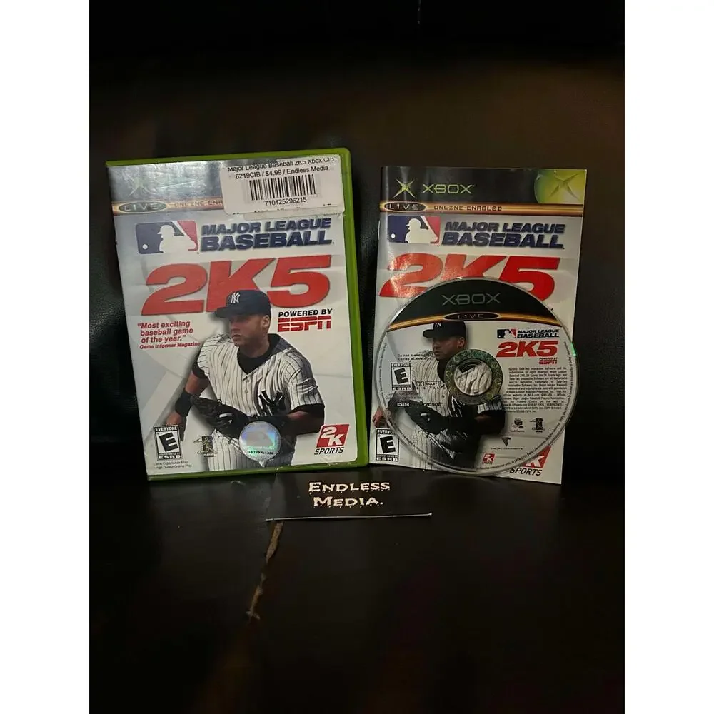 Major League Baseball 2K5 Microsoft Xbox CIB Video Game